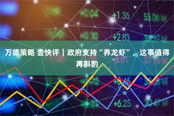 万德策略 壹快评｜政府支持“养龙虾”，这事值得再斟酌