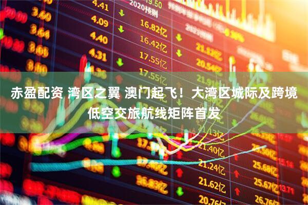 赤盈配资 湾区之翼 澳门起飞！大湾区城际及跨境低空交旅航线矩阵首发